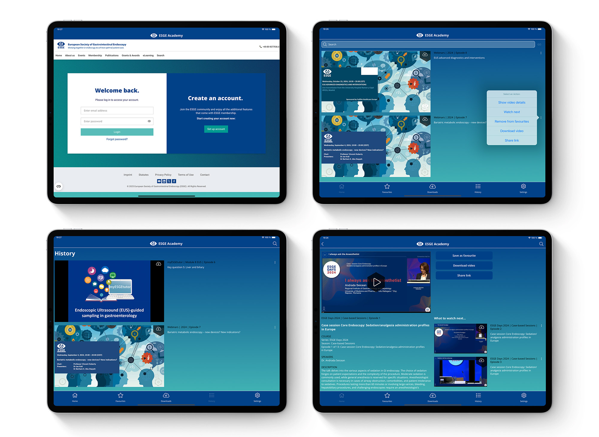 Tablet view